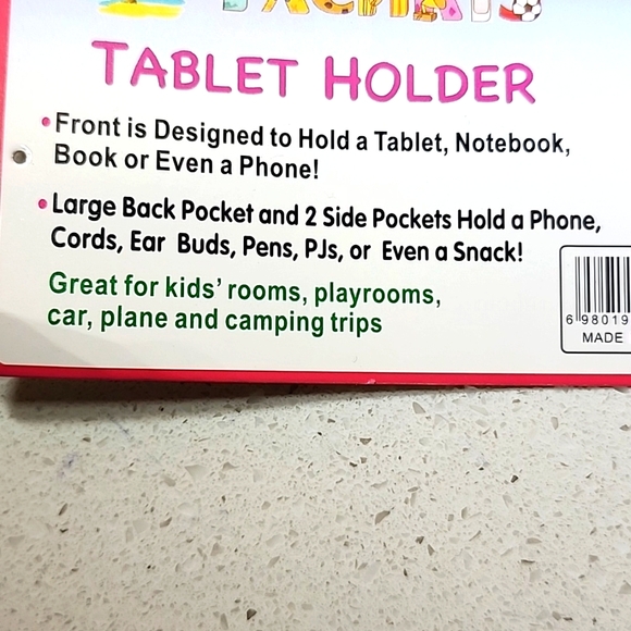 Plush Unicorn Pillow. Tablet , Book, Phone Holder. Purple And Pink NEW with Tags - Picture 4 of 9